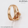 14657 Mais recente anel de dedo de ouro projeta diamante zircão pedra 18k anéis de cor de ouro para as mulheres